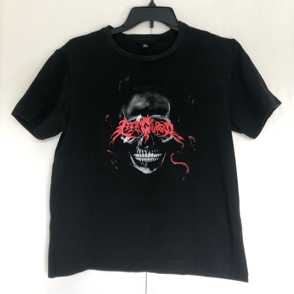 Black scull printed shirts